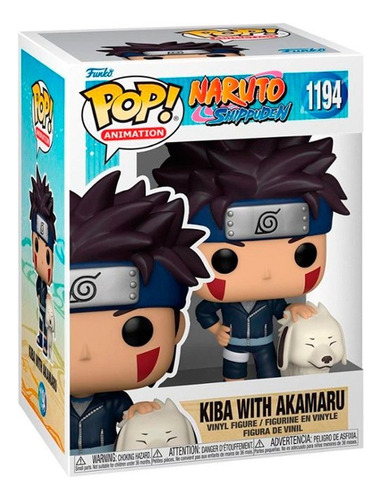 Funko - Pop! Anime -  Naruto - Kiba With Akamaru #1194