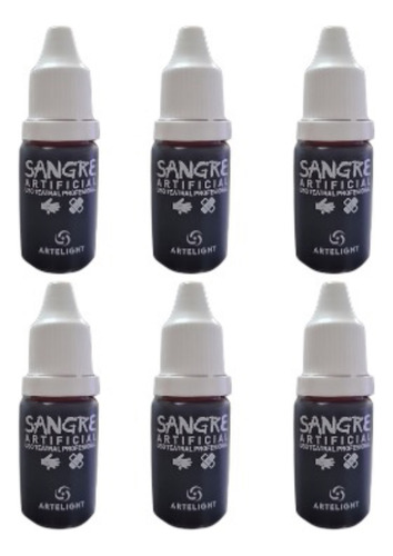 Sangre Artificial Falsa Maquillaje Fx Halloween X6