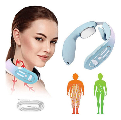 Masajeador De Cuello Ems De 12 Modos For Aliviar El Dolor