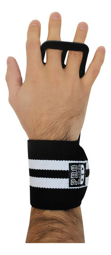 Grip Com Munhequeira Para Cross Funcional Pull Up Cor Branco Tamanho G