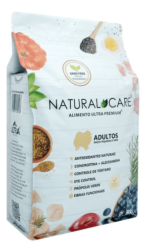 Ração Natural Care Para Cães Adultos Raças Pequenas 10kg