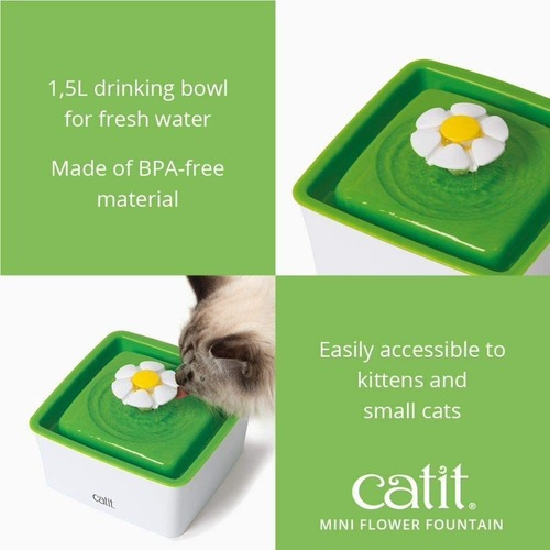 Bebedero Catit Fuente Para Mascota 3 Tipos De Chorro De Agua Blanco