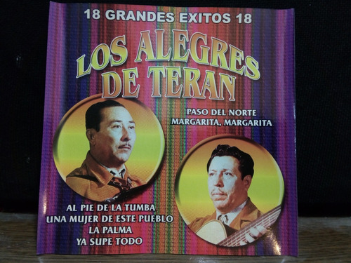 Los Alegres De Teran - 18 Grandes Exitos (cd Original)