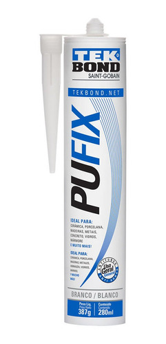 Sellador Adhesivo Hibrido Pufix 387gr Blanco Tekbnod