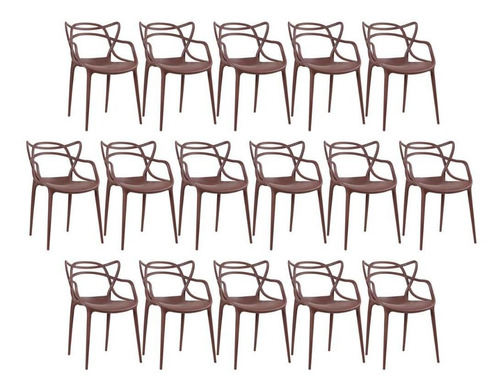 16 Cadeiras Allegra Cozinha Ana Maria Inmetro Colorida Cores Cor Da Estrutura Da Cadeira Marrom