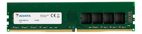 Memória RAM Premier color verde  8GB 1 Adata AD4U26668G19-SGN