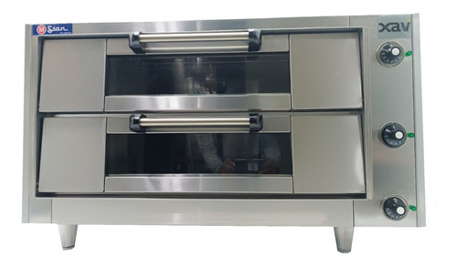 Horno Pizza Electrico 2 Camara Piso Hierro Mstar 4821 Xavi