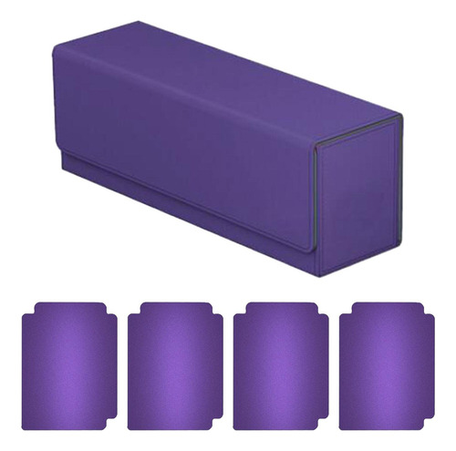 Caja De Baraja De Cartas Coleccionables De Primera Púrpura