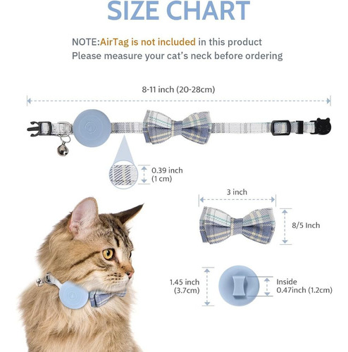 Collar Para Mascotas Con Soporte Localizador De Pajarita En