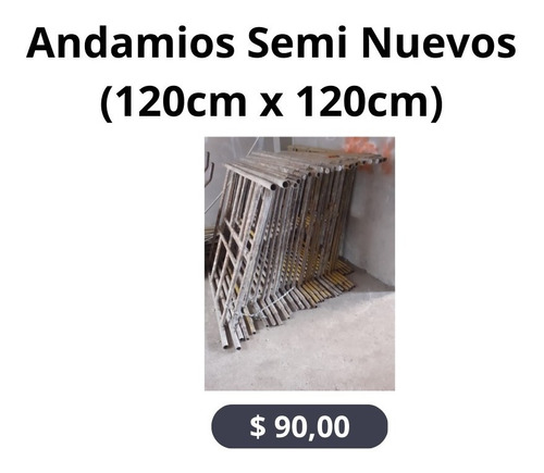 Andamios Semi Nuevos (120cm X 120cm)