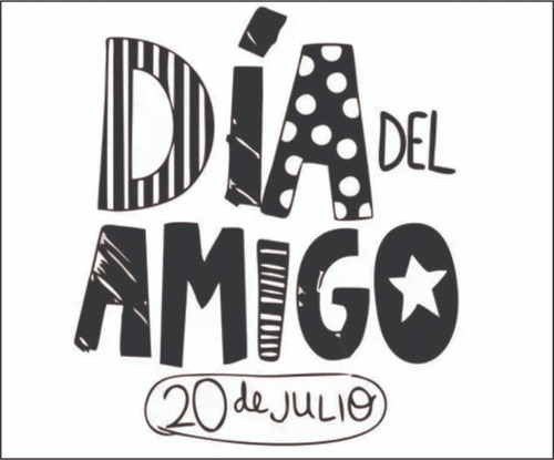 Dia Del Amigo Etiquetas Stickers Adhesivos  Impermeables 