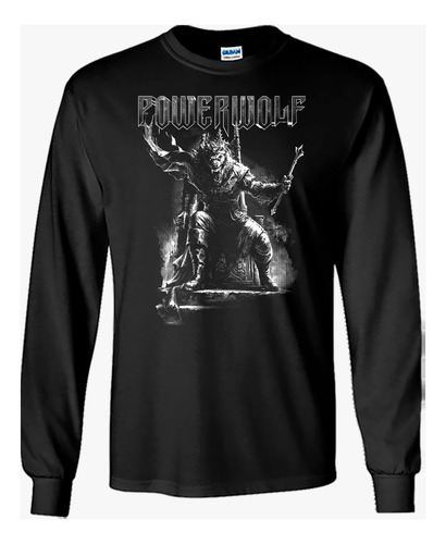 Powerwolf Playera Manga Larga T04