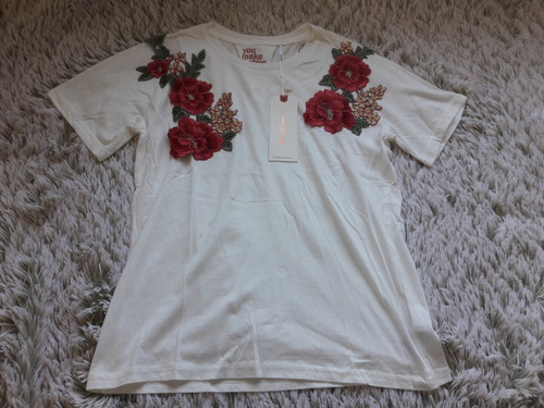 Remera Blusa Daniel Cassin Nueva Sin Uso Flores