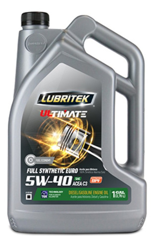 Aceite Lubritek Ultimate 5w-40 Galon