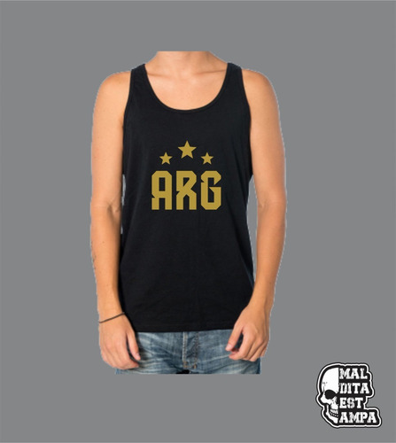 Imagen 4 de 4 de Musculosa Argentina Campeon Del Mundo