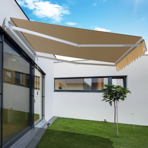 Imagen 2 de 3 de T1092 Toldo Retractil 3.0 M Ancho X 2.5 M Largo Color Crudo