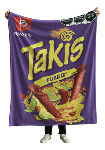 Cobija Frazada Manta Suave Yo Soy La Loca De Los Perros Takis Fuego Frazada Ligera 110x160cm