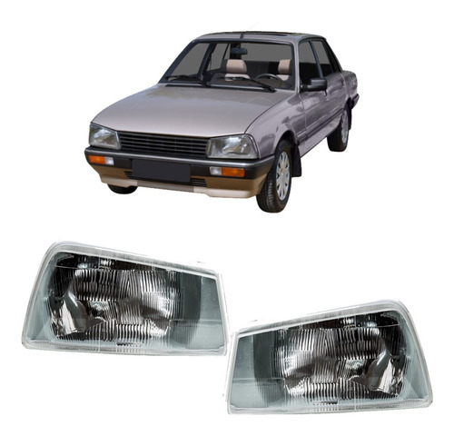 Juego De Opticas Peugeot 505 1988 1989 1990 1991 Gamma