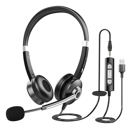 Auriculares Usb Para Computadora Con Micrófono Para Pc Con Y