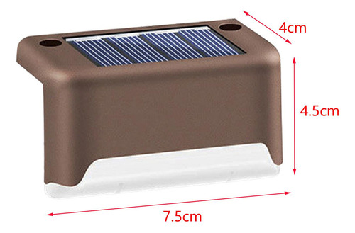 Nuevo 4 Piezas Luces Solares For Escalones, Luces Luz Blanca