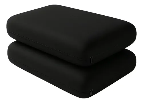 Combo X2 Almohadas Viscoelástica Inteligentes 60x35 Negra