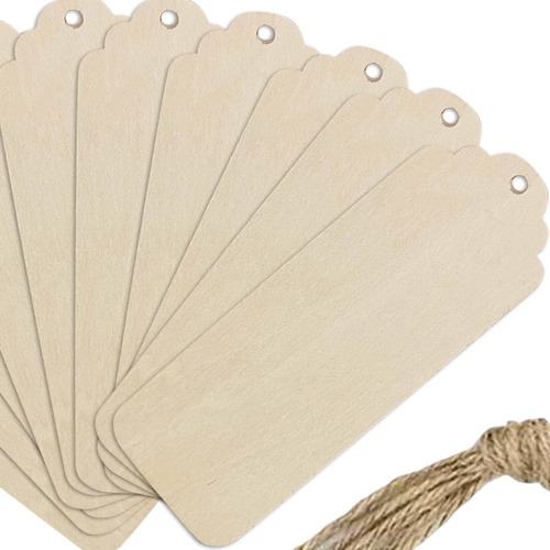 10 Veces Los Marcadores De Madera 12cmx3cm Estilo B