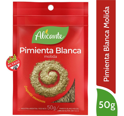 Alicante Pimienta Blanca Molida X 50 Gr