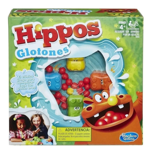 Hippos Glotones Juego Mesa Didáctico Niños Hasbro Original