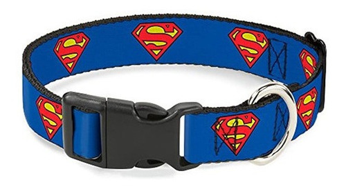 Collar Con Clip De Plastico Con Hebilla - Escudo Superman A