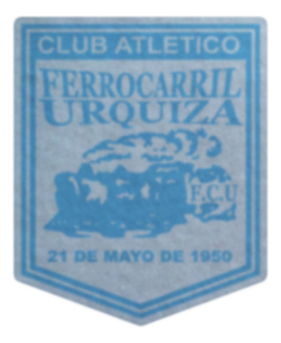 Parche Escudo Felpa Para Coser 9cm Set X4 Equipos Arg001 Ferrocarril Urquiza Ferrocarril Urquiza