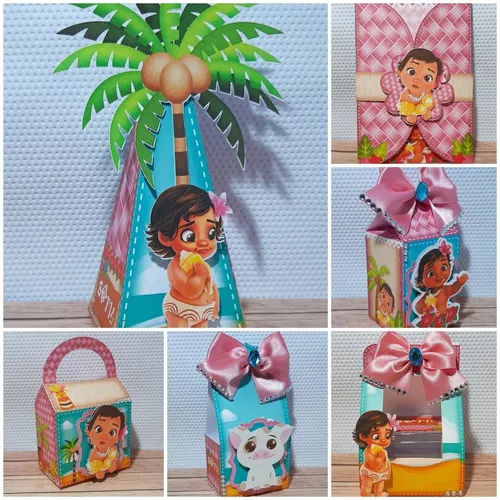 Kit Decoração De Festa Infantil Moana Baby Personalizado