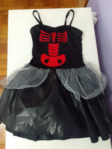 Disfraz Infantil Vestido Esqueleto 