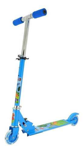 Patinete Infantil Light Speed 3 Rodas Até 40kg Zippy Toys Cor Azul