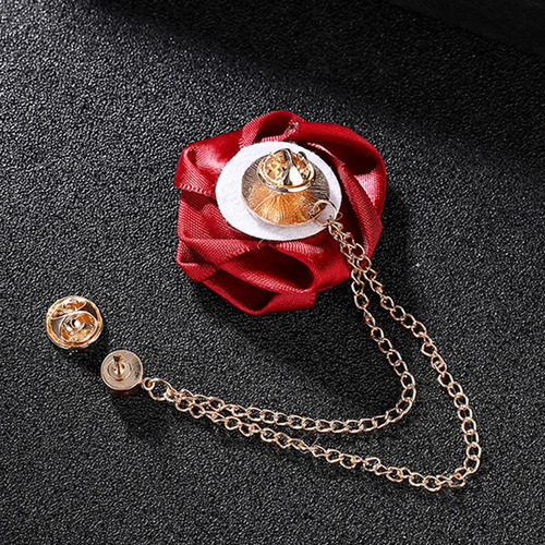 . 3 Traje De Boda Ramillete Flor De Rosa Artificial Broche