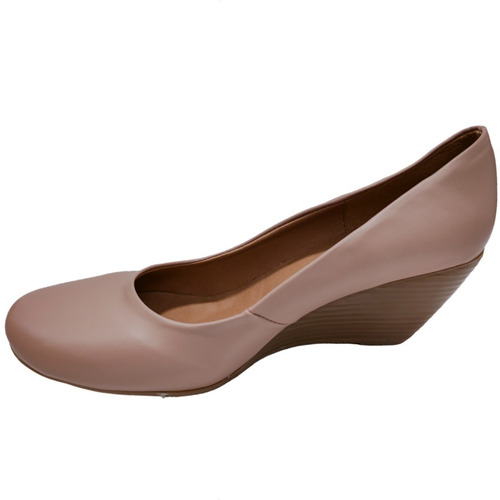 Zapato Tacon 6cm Puente Liso Comodo Durable Tipo Piel