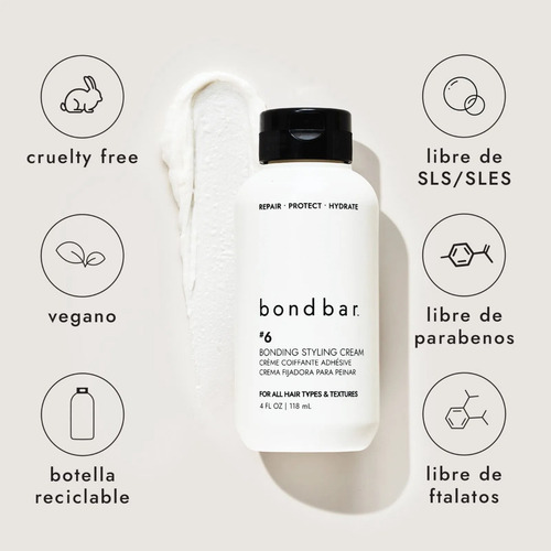 Bondbar Crema Para Cabello Dañado No 6 Bonding Styling Cream