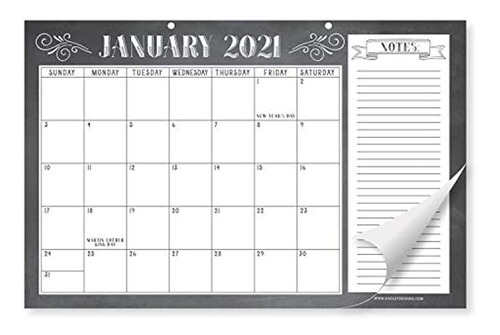 Toddmomy Calendario de Escritorio 2022-2023 Calendario de Pared Mensual Grande Calendario Diario Planificador Almohadilla de Escritorio Calendario para La Oficina de La Escuela en Casa 
