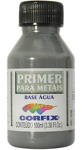 Primer Para Pet Metal Vidro Corfix 100ml Areia 311 100ml Cor Cinza Profundo 381