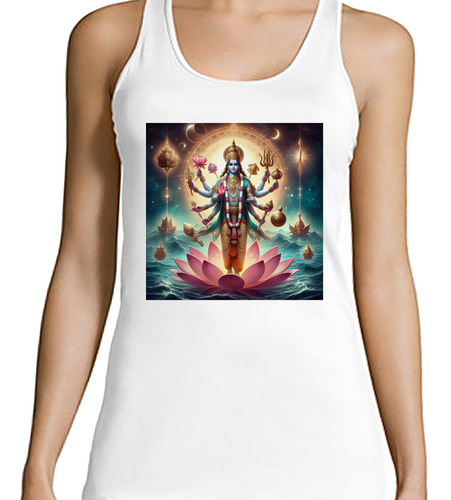 Musculosa Mujer Vishnu Preservador Hindú Dharma Dios M3