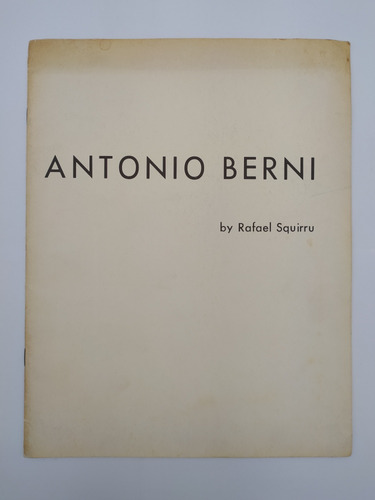 Antonio Berni By Rafael Squirru Organization Of American 