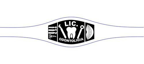 1 Anillo Graduación Lic. Odontologia  Oro 10k Dorado