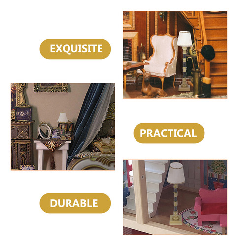 1 Juego De Lámpara De Mesa Decorativa Modelo Mini House