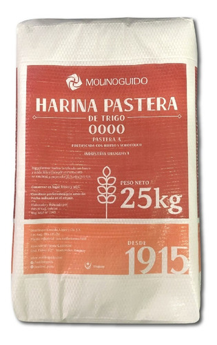 Harina De Trigo Pastera 0000 25 Kg