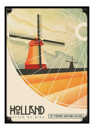 #22- Cuadro Vintage 21 X 29 Cm / Holland!