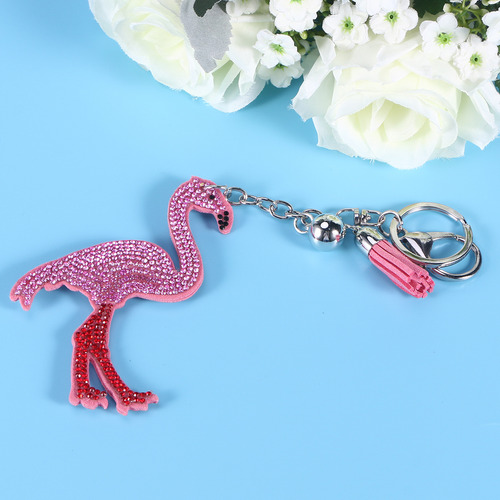 Llavero De Bricolaje Con Diseño De Perlas De Flamenco Con Bo