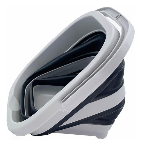 Cubo Rectangular Plegable De 5 Lt Para Camping Y Hogar