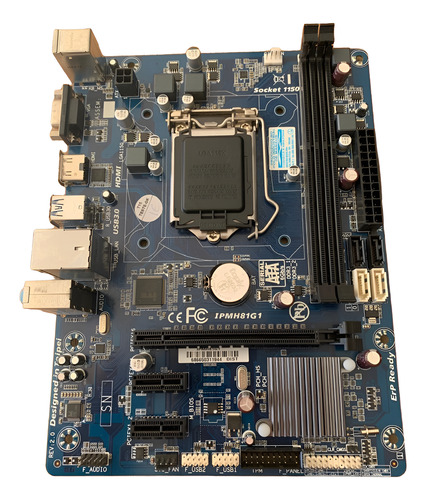 Placa Mãe 1150 Pcware Ipmh81g1, Com Nota Fiscal.