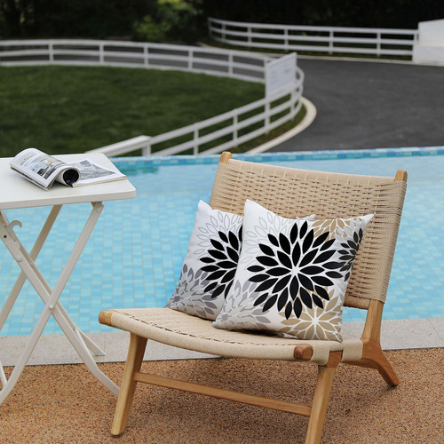 Juego De 2 Fundas De Almohada 45x45 Cm Para Exteriores