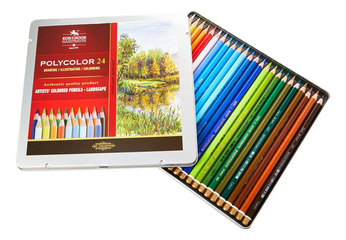 Conjunto de lápis coloridos para paisagistas multicoloridos Koh-i-Noor