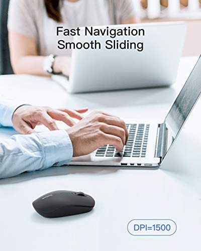 Mouse Sem Fio Inateck 2.4g Slim Mouse Com 2 Nano Receiver U